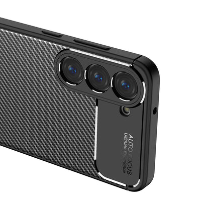 Case for Samsung Galaxy S23 S911, Techsuit, CarbonFiber, Black