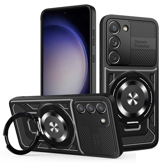 Case for Samsung Galaxy S23 S911, Techsuit, RuggedCam, Black