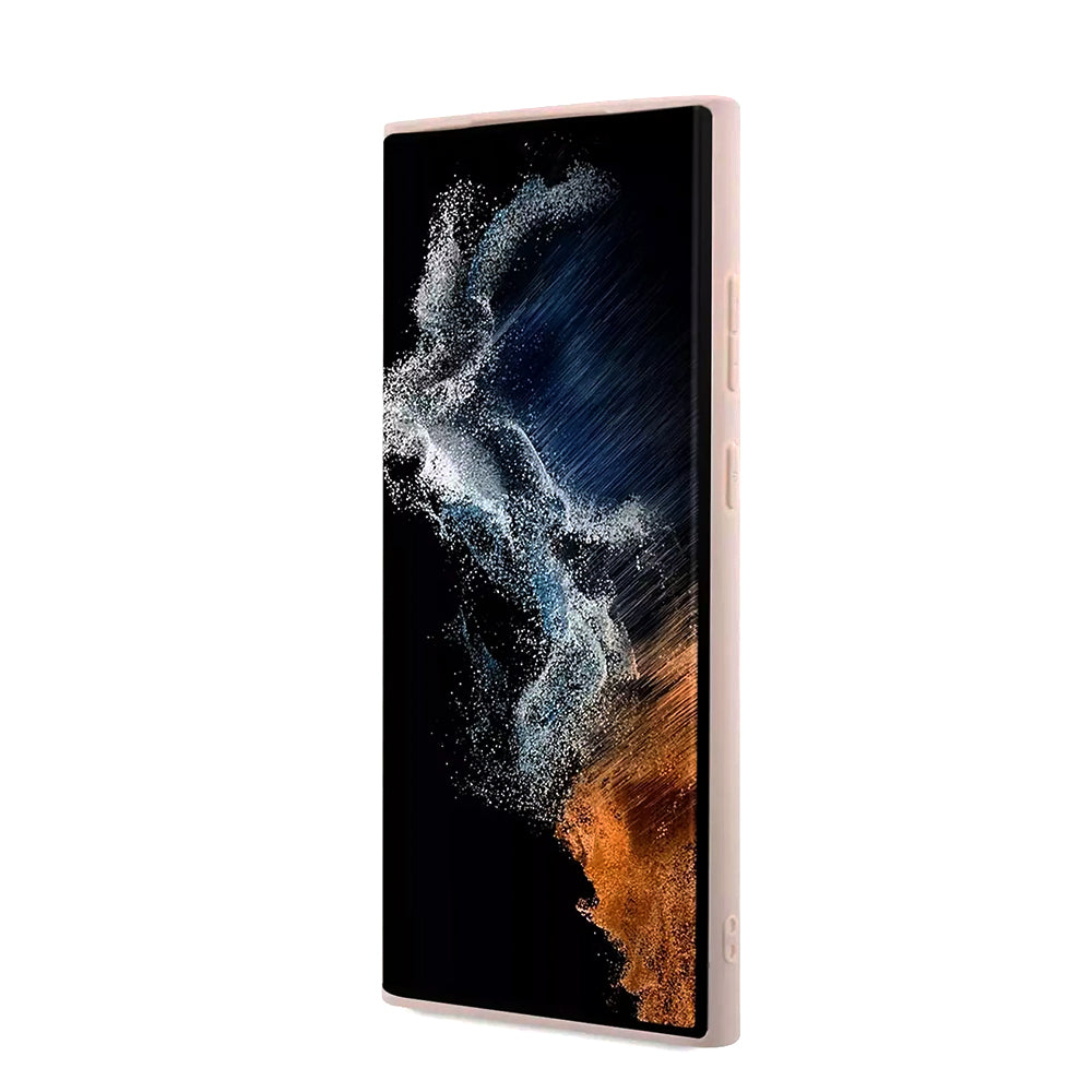 Etui na Samsung Galaxy S23 Ultra S918, Guess, 4G Big Logo, Różowy.