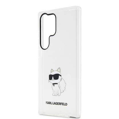Etui na Samsung Galaxy S23 Ultra S918, Karl Lagerfeld, Ikonik Choupette, Przezroczyste