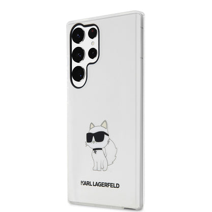 Etui na Samsung Galaxy S23 Ultra S918, Karl Lagerfeld, Ikonik Choupette, Przezroczyste