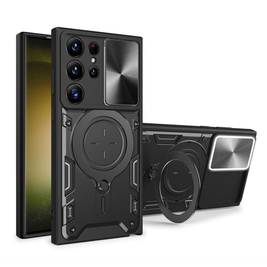 Etui na Samsung Galaxy S23 Ultra S918, Techsuit, CamGuard Pro, czarne