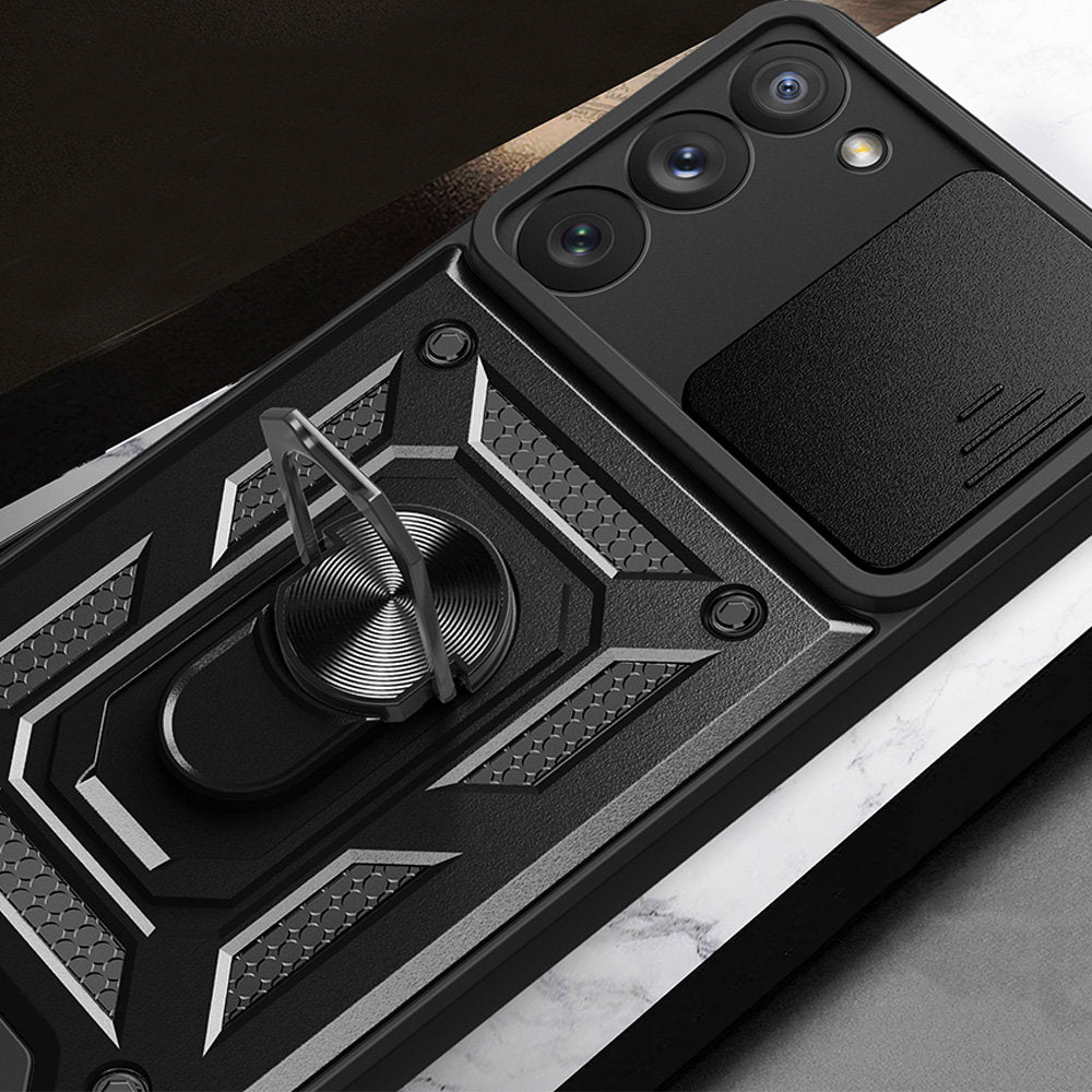 Case for Samsung Galaxy S23 Ultra S918, Techsuit, CamShield, Black