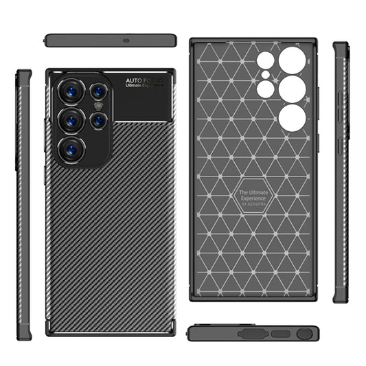 Etui na Samsung Galaxy S23 Ultra S918, Techsuit, CarbonFiber, czarne