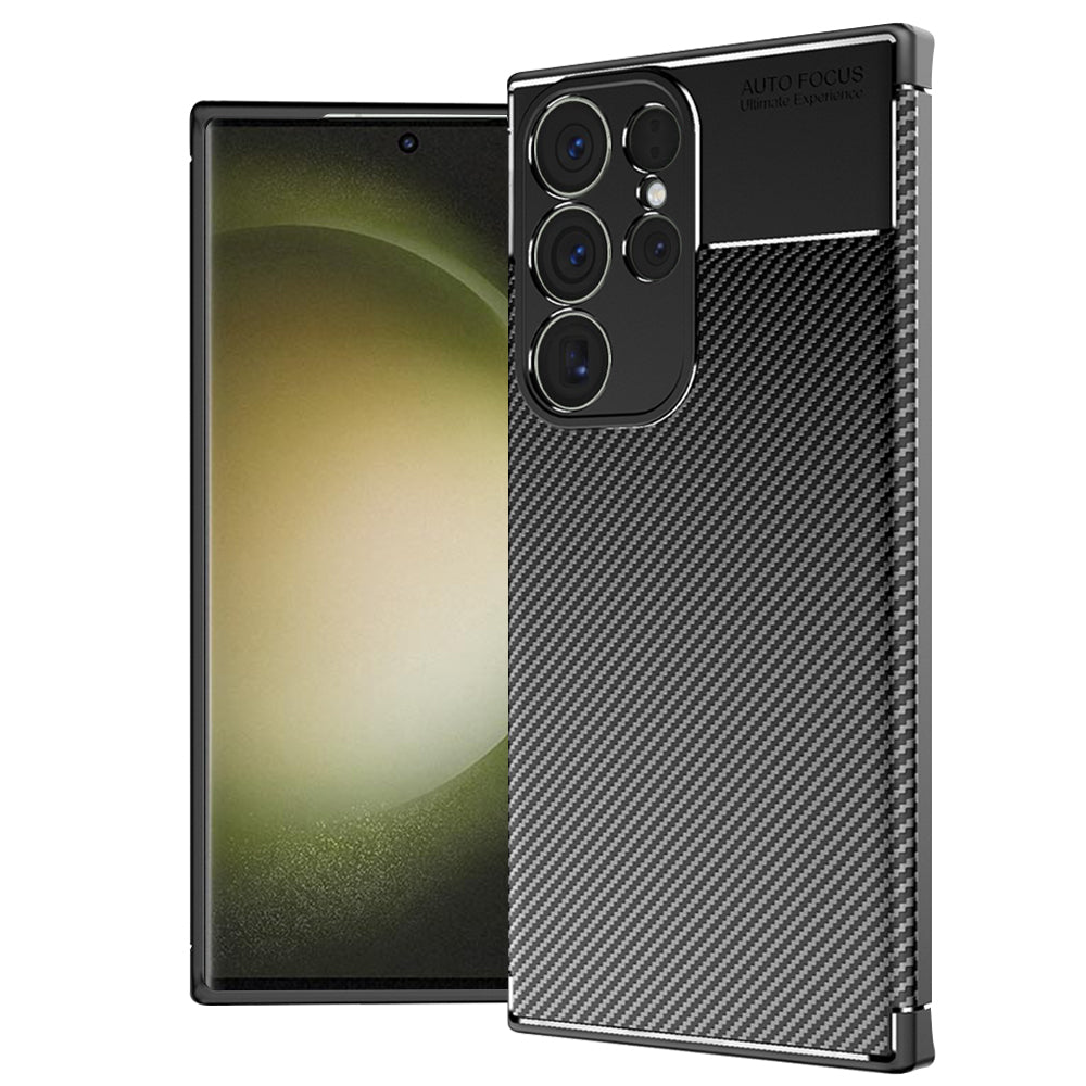 Etui na Samsung Galaxy S23 Ultra S918, Techsuit, CarbonFiber, czarne