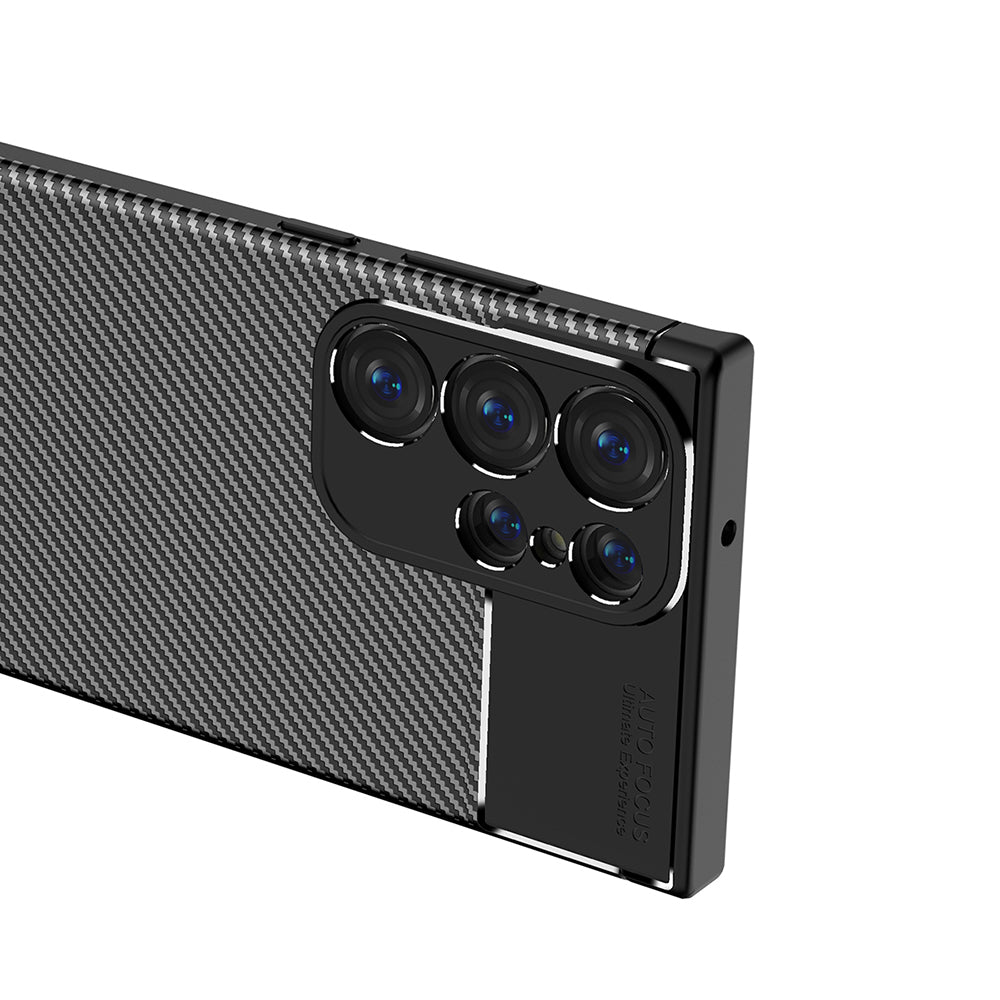 Etui na Samsung Galaxy S23 Ultra S918, Techsuit, CarbonFiber, czarne