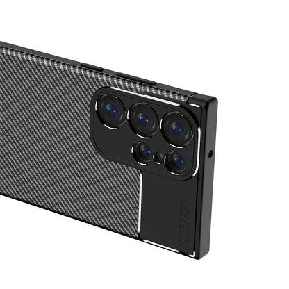 Etui na Samsung Galaxy S23 Ultra S918, Techsuit, CarbonFiber, czarne