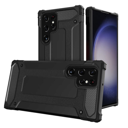 Etui na Samsung Galaxy S23 Ultra S918, Techsuit, Hybrid Armor, czarne