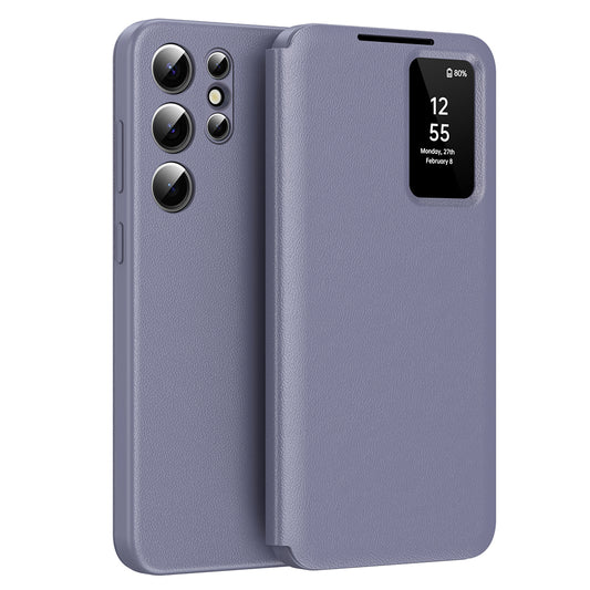 Etui na Samsung Galaxy S23 Ultra S918, Techsuit, SmartView, Fioletowy