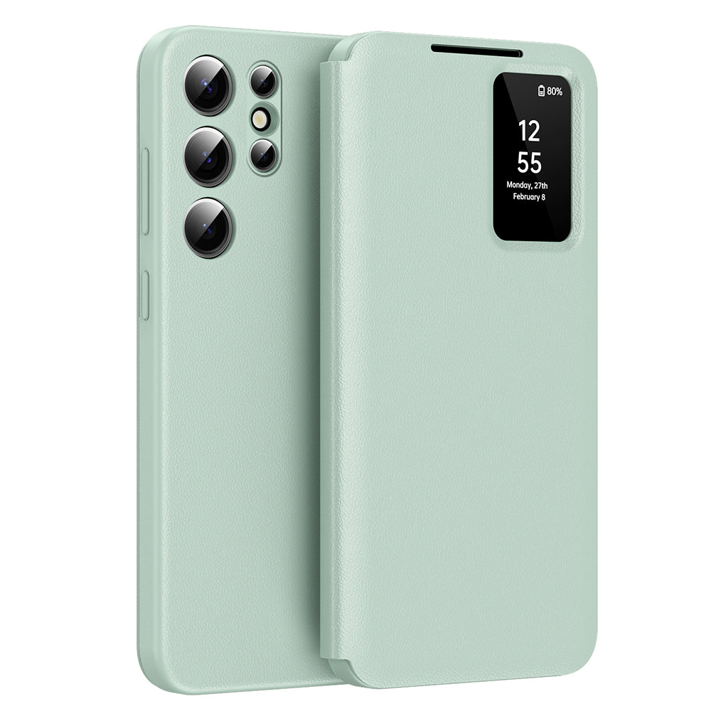 Etui na Samsung Galaxy S23 Ultra S918, Techsuit, SmartView, Zielony