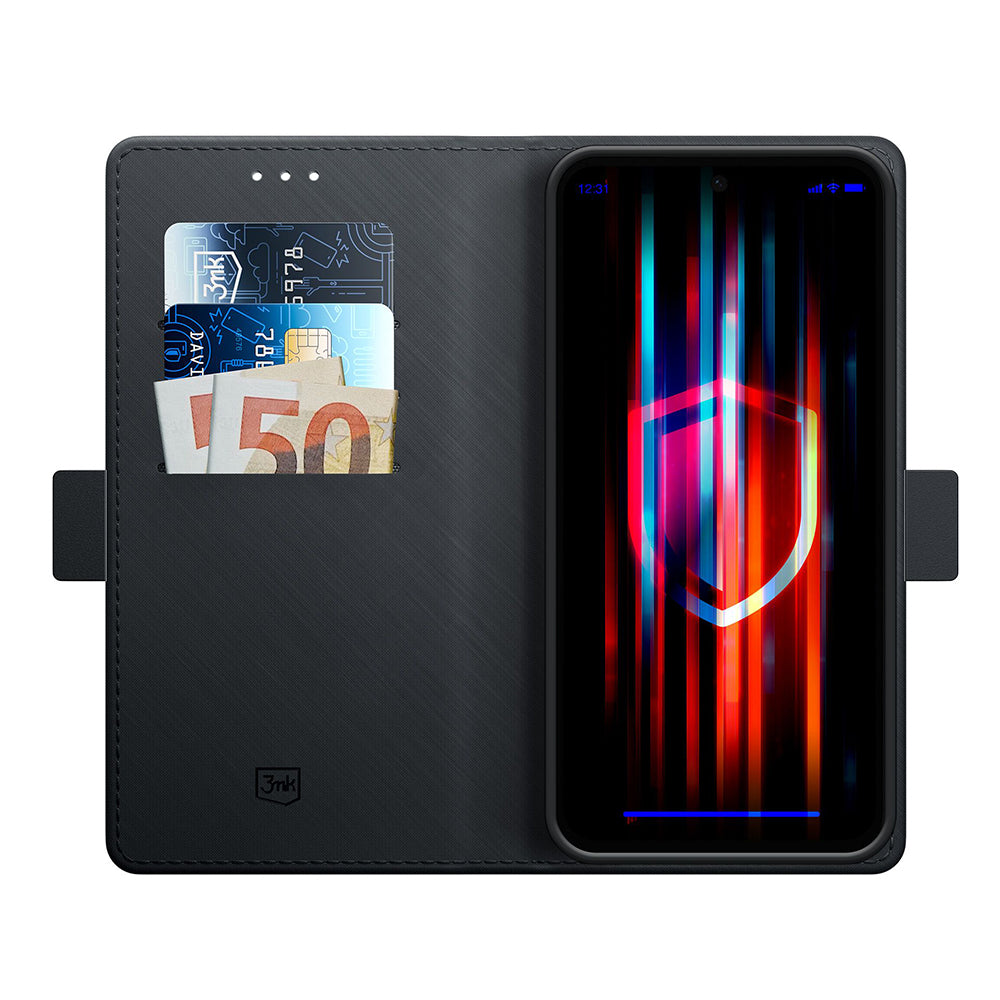 Etui na Samsung Galaxy S24 FE S721, 3MK, Portfel, Czarny