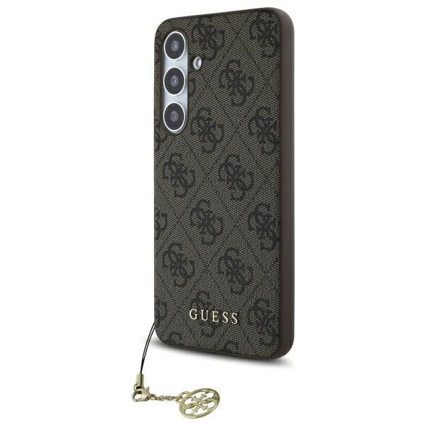 Etui na Samsung Galaxy S24 FE S721, Guess, 4G Charm, Brązowy