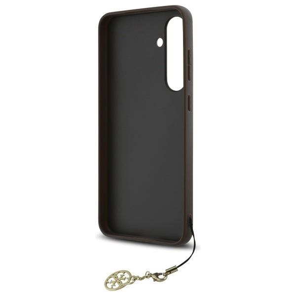 Etui na Samsung Galaxy S24 FE S721, Guess, 4G Charm, Brązowy