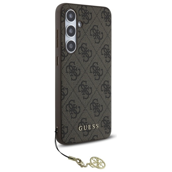 Etui na Samsung Galaxy S24 FE S721, Guess, 4G Charm, Brązowy