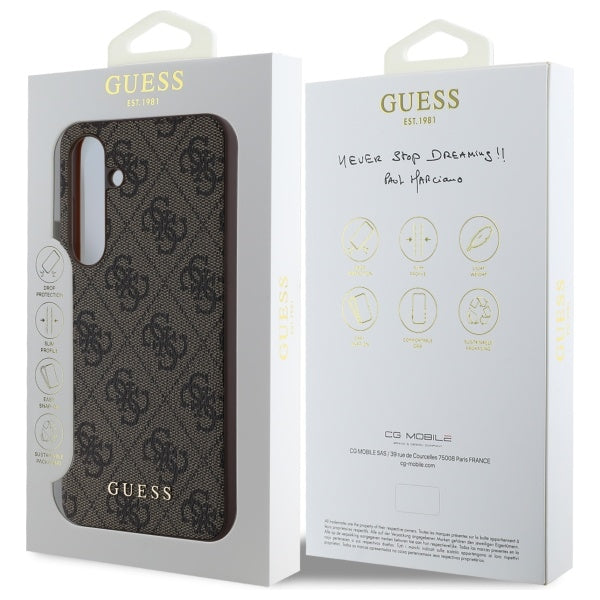 Etui na Samsung Galaxy S24 FE S721, Guess, 4G Classic, Brązowy