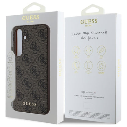 Etui na Samsung Galaxy S24 FE S721, Guess, 4G Classic, Brązowy