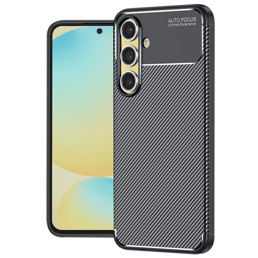 Case for Samsung Galaxy S24 FE S721, Techsuit, CarbonFiber, Black