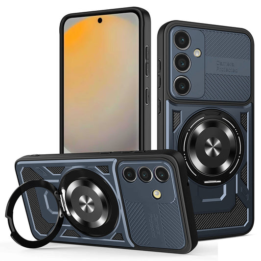 Etui na Samsung Galaxy S24 FE S721, Techsuit, RuggedCam, Niebieskie