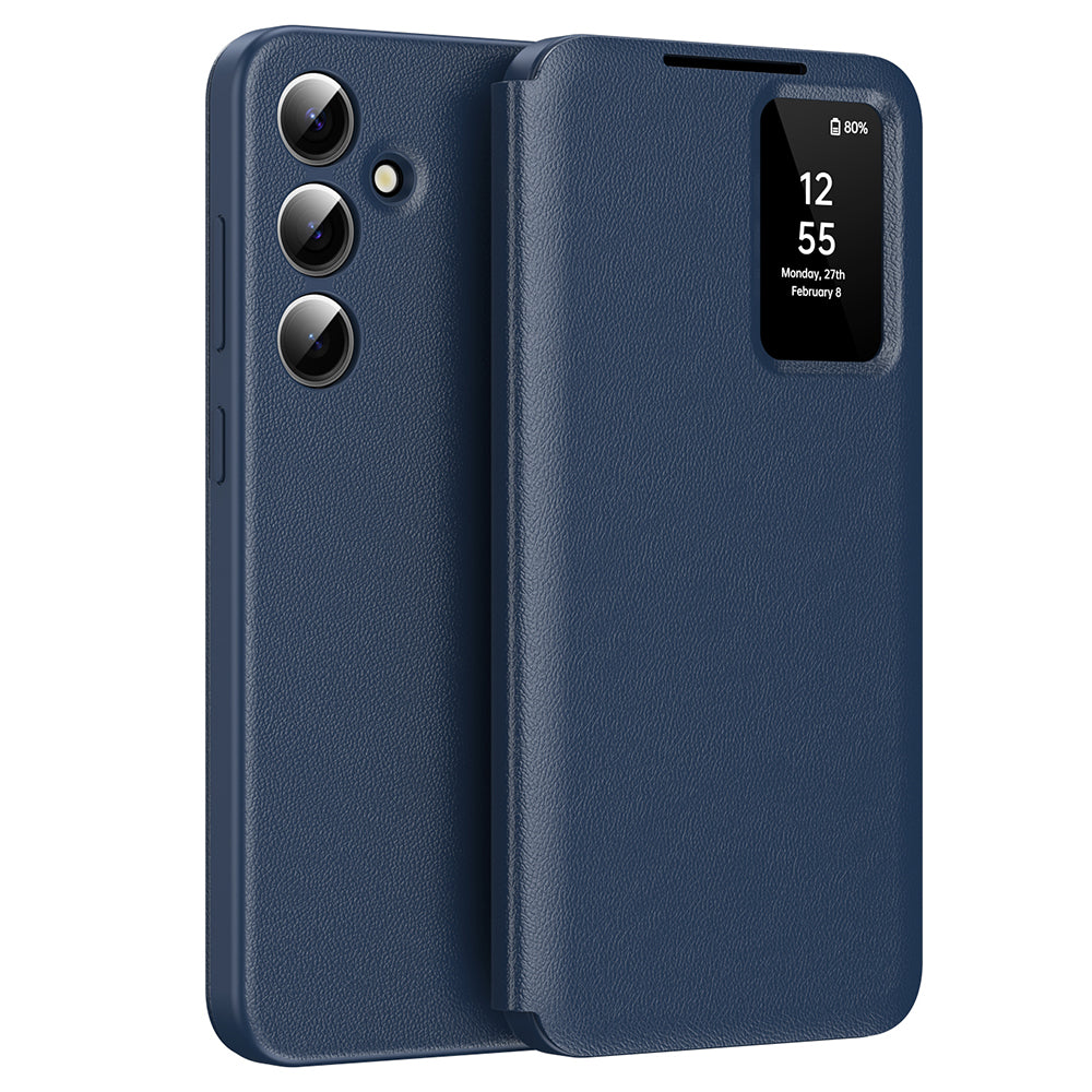 Etui na Samsung Galaxy S24 FE S721, Techsuit, SmartView, Niebieskie