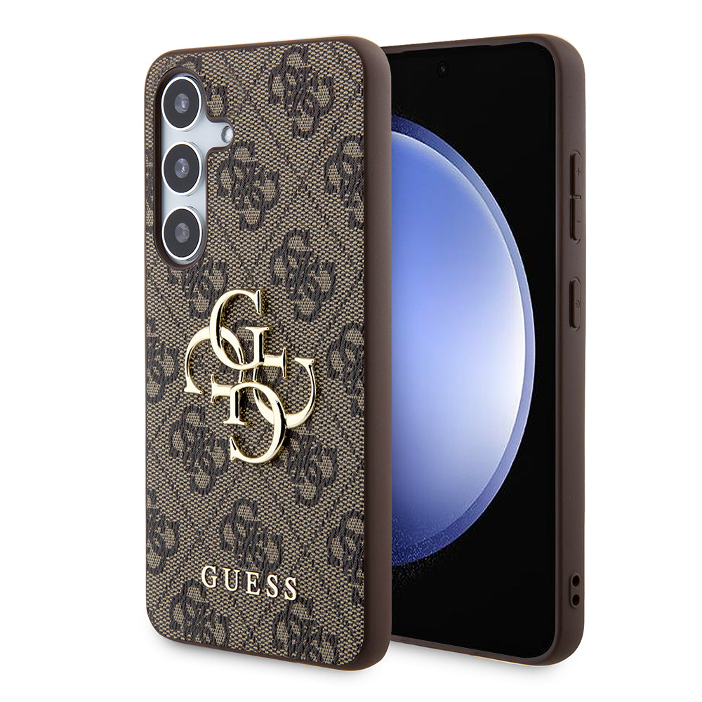 Etui na Samsung Galaxy S24+ S926, Guess, 4G Big Logo, Brązowy