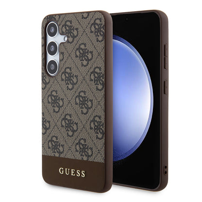 Etui na Samsung Galaxy S24+ S926, Guess, 4G Stripe, Brązowy