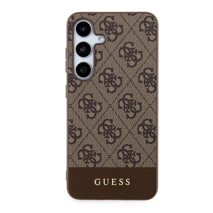 Etui na Samsung Galaxy S24+ S926, Guess, 4G Stripe, Brązowy