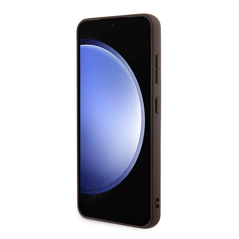 Etui na Samsung Galaxy S24+ S926, Guess, 4G Stripe, Brązowy