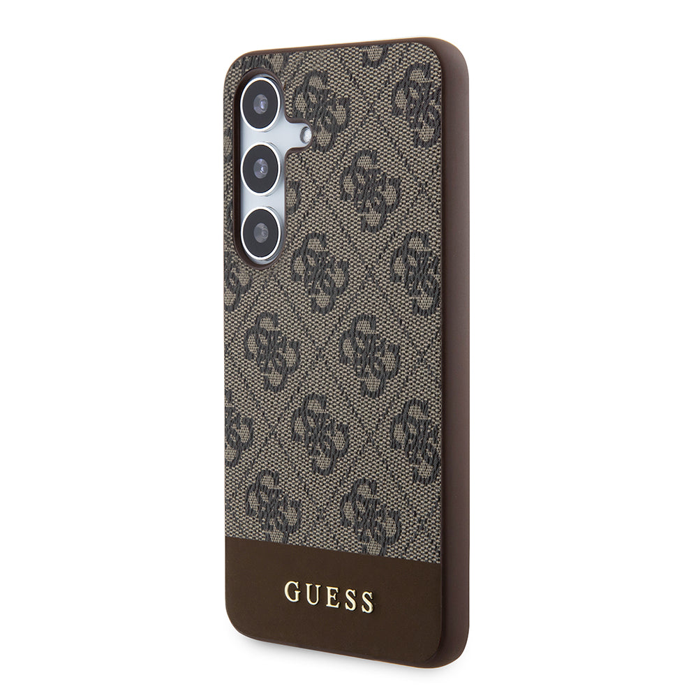 Etui na Samsung Galaxy S24+ S926, Guess, 4G Stripe, Brązowy