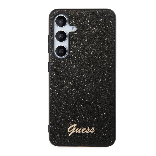 Etui na Samsung Galaxy S24+ S926, Guess, Glitter Script, Czarne