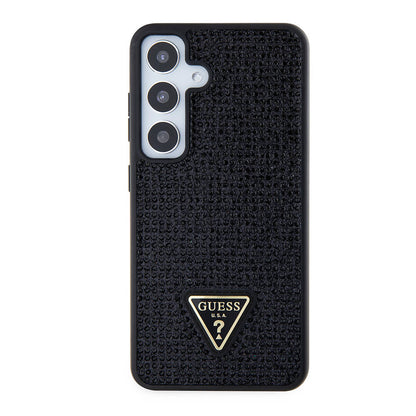 Etui na Samsung Galaxy S24+ S926, Guess, Rhinestone Triangle Logo, Czarne