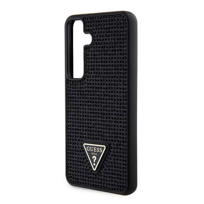 Etui na Samsung Galaxy S24+ S926, Guess, Rhinestone Triangle Logo, Czarne
