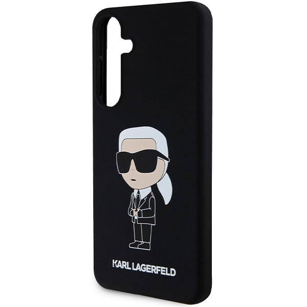 Etui na Samsung Galaxy S24+ S926, Karl Lagerfeld, Silicone Ikonik NFT, Czarne