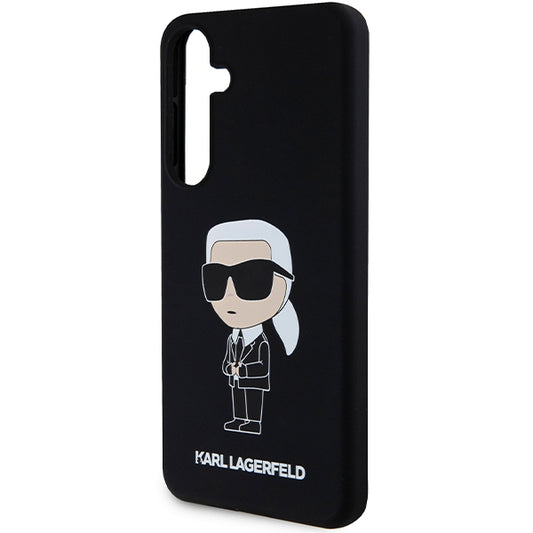 Etui na Samsung Galaxy S24+ S926, Karl Lagerfeld, Silicone Ikonik NFT, Czarne