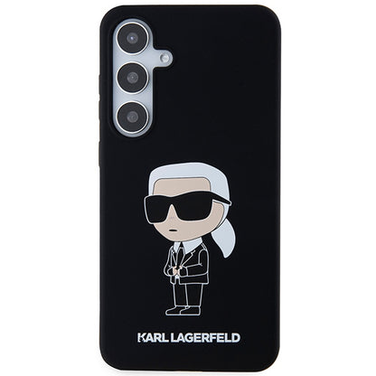 Etui na Samsung Galaxy S24+ S926, Karl Lagerfeld, Silicone Ikonik NFT, Czarne