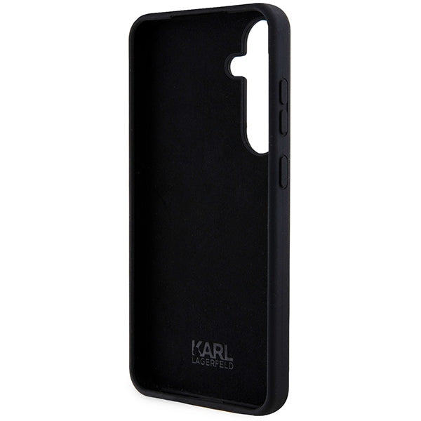 Etui na Samsung Galaxy S24+ S926, Karl Lagerfeld, Silicone Ikonik NFT, Czarne