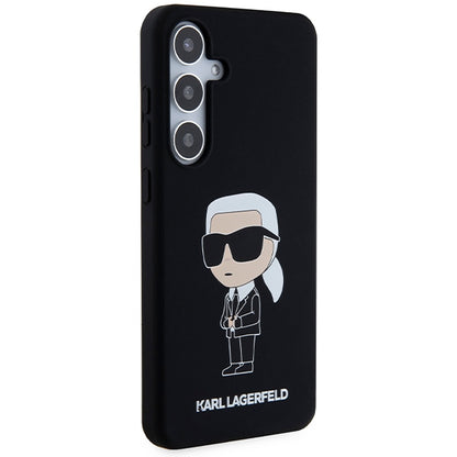 Etui na Samsung Galaxy S24+ S926, Karl Lagerfeld, Silicone Ikonik NFT, Czarne