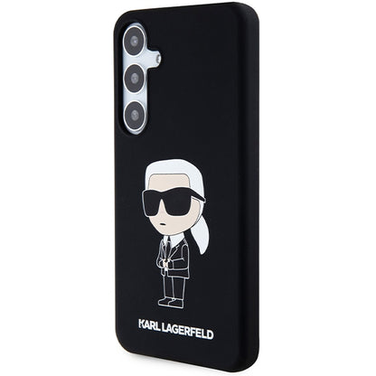 Etui na Samsung Galaxy S24+ S926, Karl Lagerfeld, Silicone Ikonik NFT, Czarne