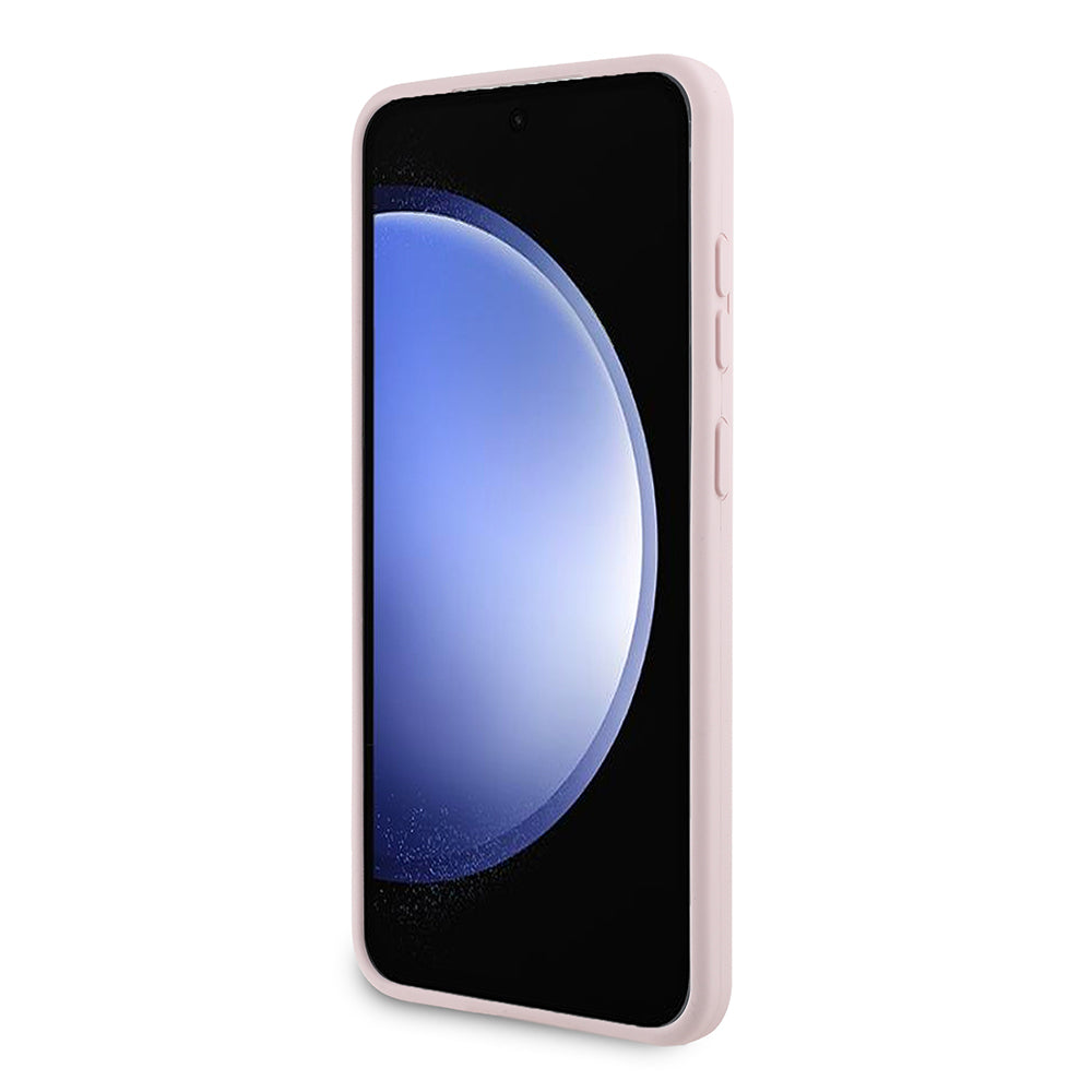 Etui na Samsung Galaxy S24+ S926, Karl Lagerfeld, Silikonowe Choupette Metal, Różowy