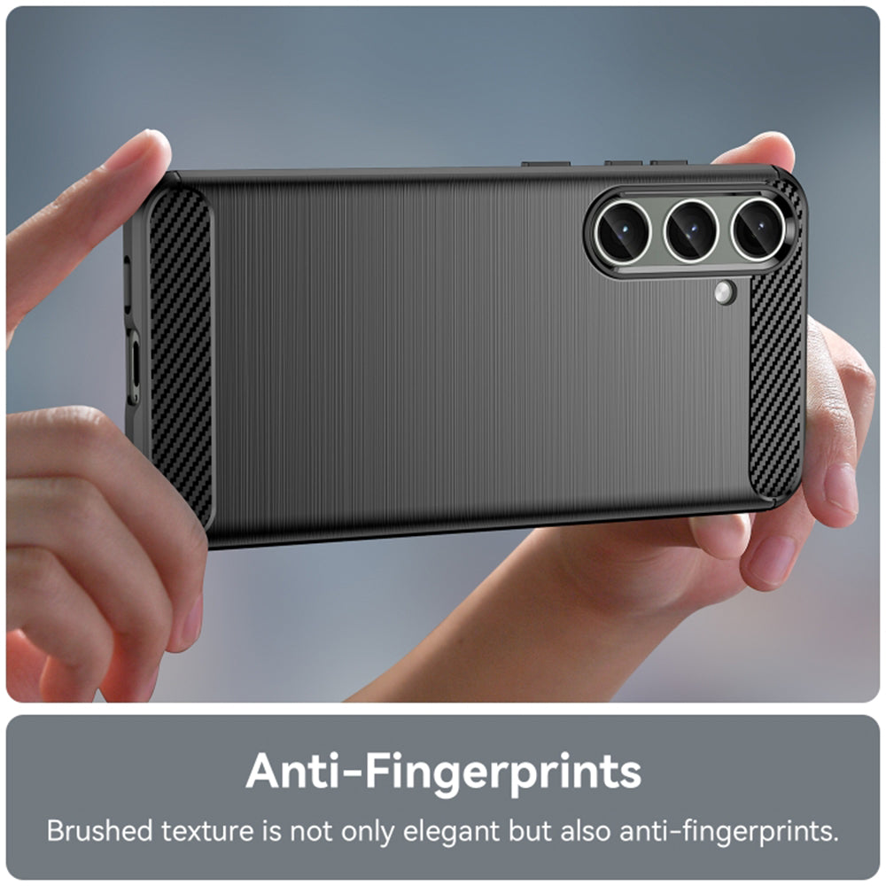 Case for Samsung Galaxy S24+ S926, Techsuit, Carbon, Black