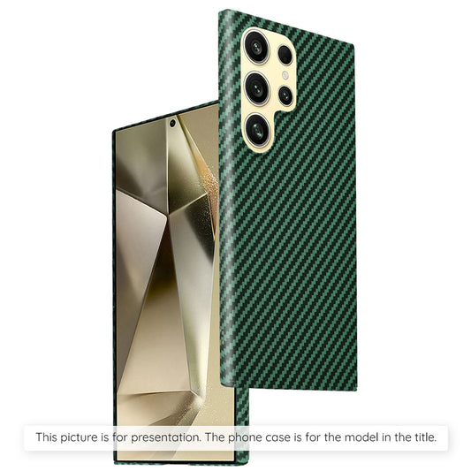 Etui na Samsung Galaxy S24+ S926, Techsuit, Carbonite FiberShell, Zielony