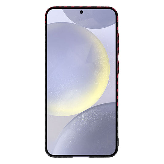 Etui na Samsung Galaxy S24+ S926, Techsuit, Carbonite FiberShell, Czarno-Czerwona