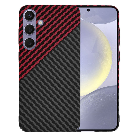 Etui na Samsung Galaxy S24+ S926, Techsuit, Carbonite FiberShell, Czarno-Czerwona