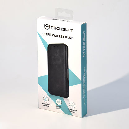 Etui na Samsung Galaxy S24+ S926, Techsuit, Safe Wallet Plus, Czarne