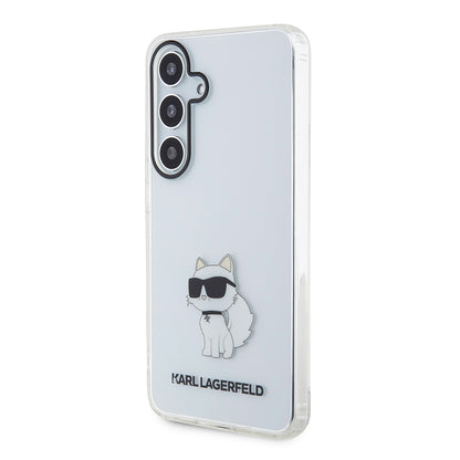 Case for Samsung Galaxy S24 S921, Karl Lagerfeld, IML Luxury Choupette, Transparent