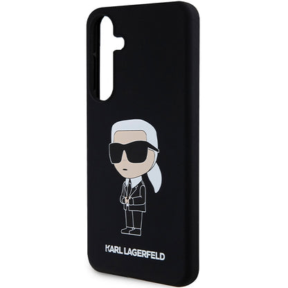 Etui na Samsung Galaxy S24 S921, Karl Lagerfeld, Silicone Ikonik NFT, Czarne