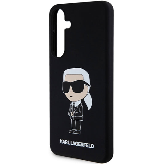 Etui na Samsung Galaxy S24 S921, Karl Lagerfeld, Silicone Ikonik NFT, Czarne