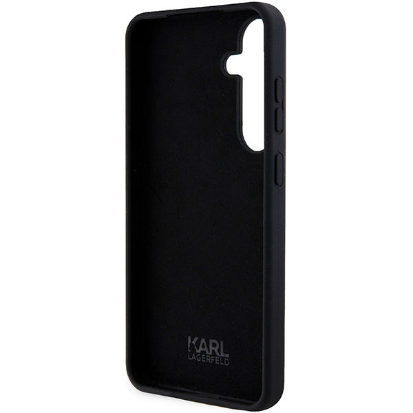 Etui na Samsung Galaxy S24 S921, Karl Lagerfeld, Silicone Ikonik NFT, Czarne