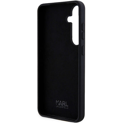 Etui na Samsung Galaxy S24 S921, Karl Lagerfeld, Silicone Ikonik NFT, Czarne