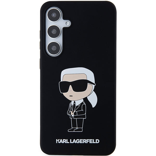 Etui na Samsung Galaxy S24 S921, Karl Lagerfeld, Silicone Ikonik NFT, Czarne