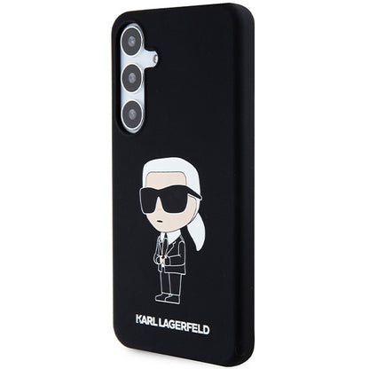Etui na Samsung Galaxy S24 S921, Karl Lagerfeld, Silicone Ikonik NFT, Czarne